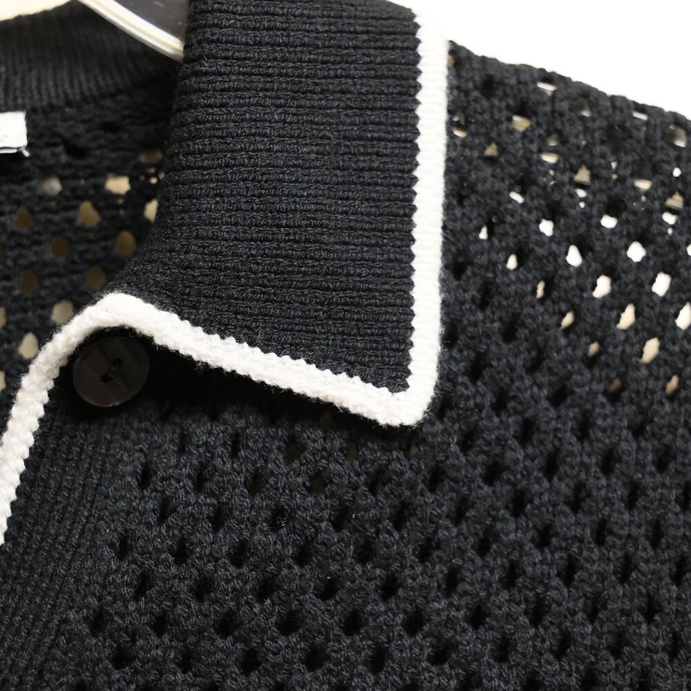Abercrombie & Fitch Short Sleeve Button Front Crochet Style Cardigan NWOT Sz XS - Picture 3 of 9